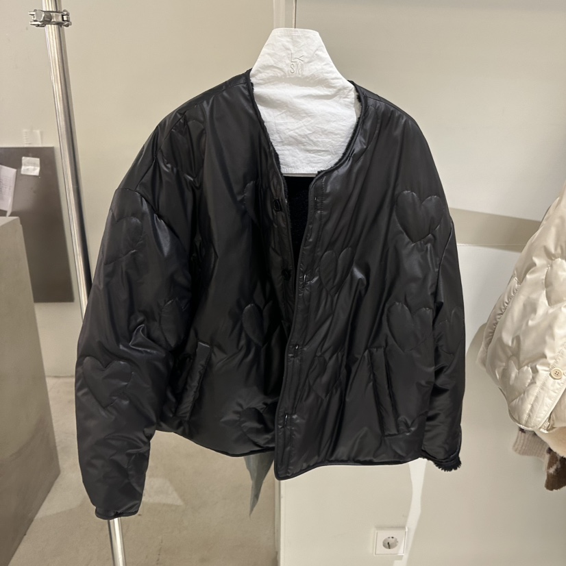 LOVE YOU SO MUCH/MORE THAN YESTERDAY韓國代購㊣女士新款休閑短款棉服里外穿雙面LYSM/MORE THAN YESTERDAY短款棉服圖色2