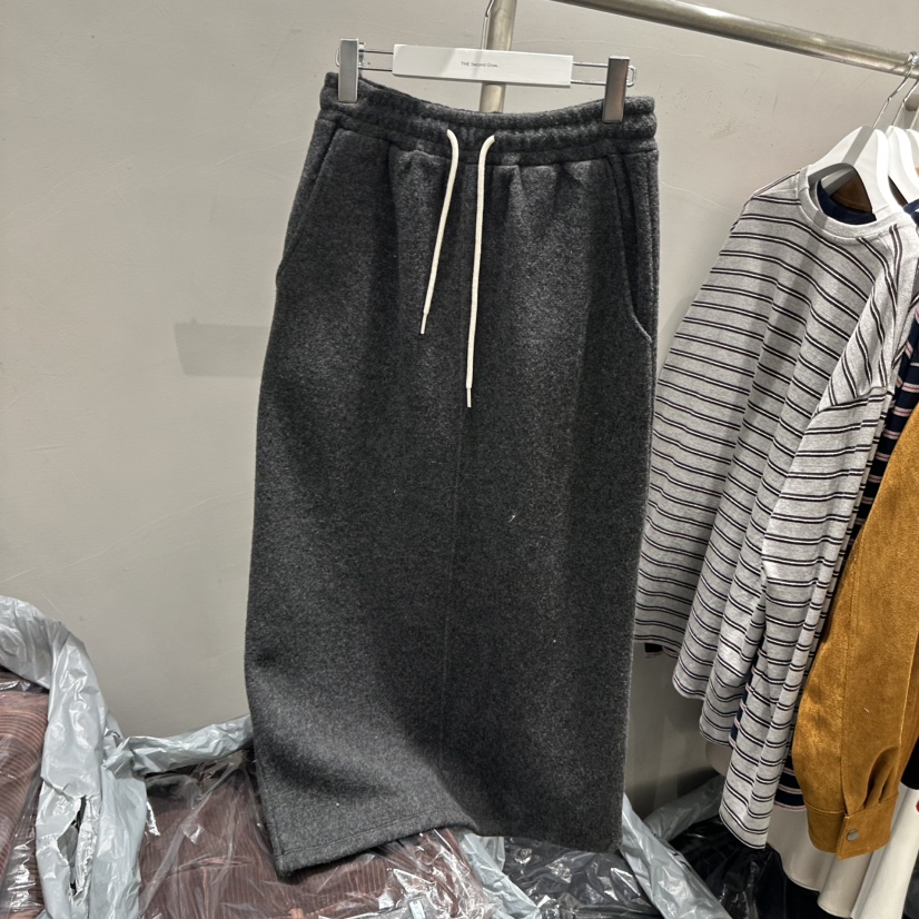 THE SECOND GROW韓國代購㊣女士新款真品25秋冬時尚職業長裙THE SECOND GROW長裙圖色3