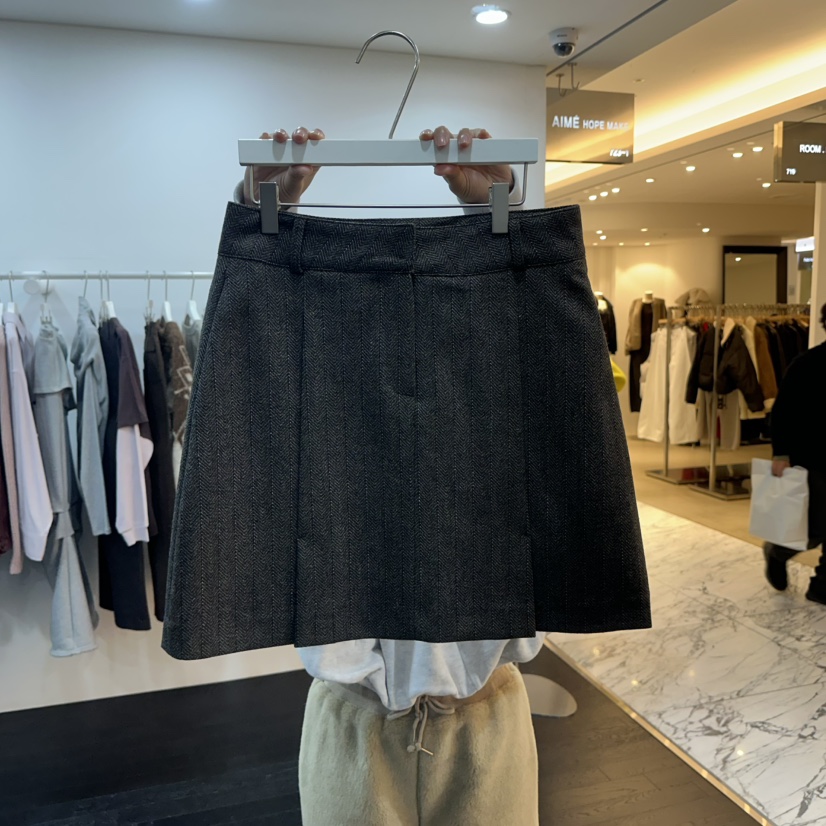 AIME HOPE MAKE東大門㊣直郵女士新款職業推薦時尚熱賣短裙AIME HOPE MAKE短裙圖色2棕色