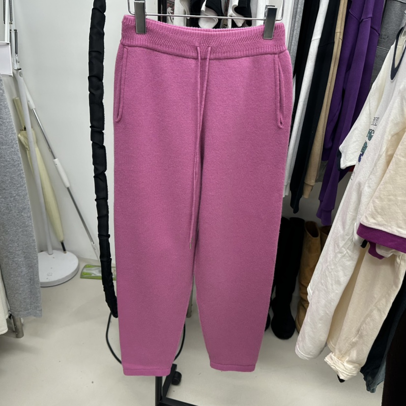 TOPDRESSING韓國直郵㊣女士新款25秋冬休閑真品休閑褲針織褲TOPDRESSING休閑褲圖色1