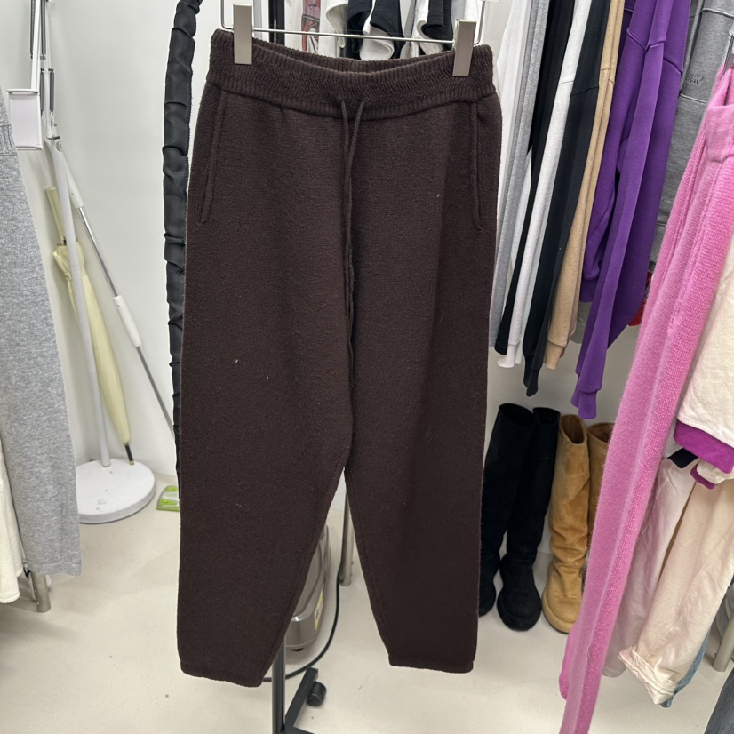 TOPDRESSING韓國直郵㊣女士新款25秋冬休閑真品休閑褲針織褲TOPDRESSING休閑褲圖色2