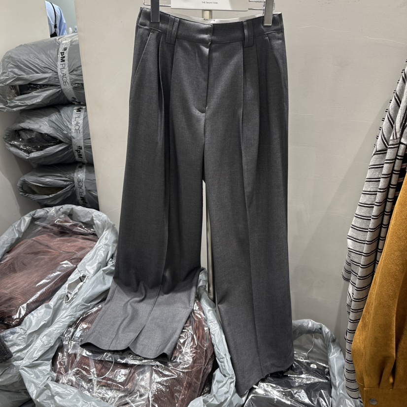 THE SECOND GROW東大門㊣直郵女士新款推薦真品休閑褲抓絨THE SECOND GROW休閑褲圖色1