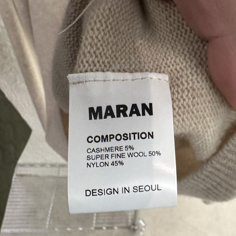 MARAN-P韓國直郵㊣女裝新品休閑時尚25秋冬推薦職業針織衫MARAN針織衫