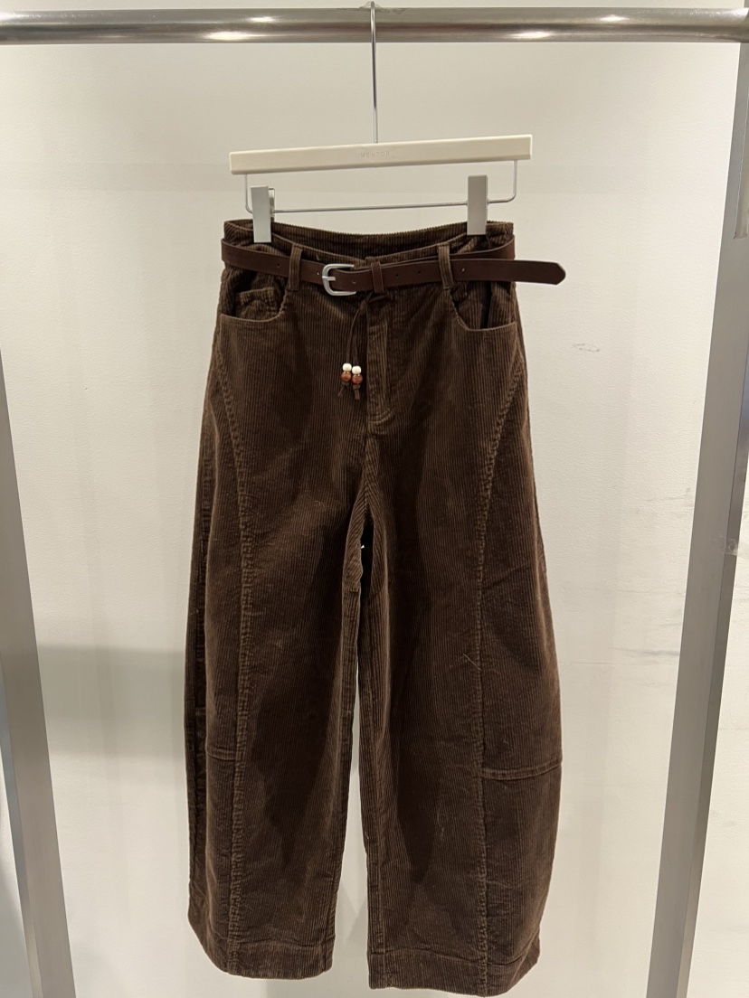 MENTOR東大門㊣直郵女士新款人氣職業25秋冬時尚休閑褲含腰帶MENTOR休閑褲圖色2