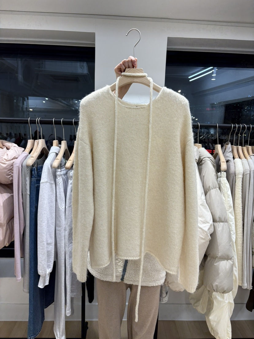 LANCH東大門㊣代購女裝新款真品時尚人氣25秋冬針織衫羊駝毛LANCH針織衫圖色1