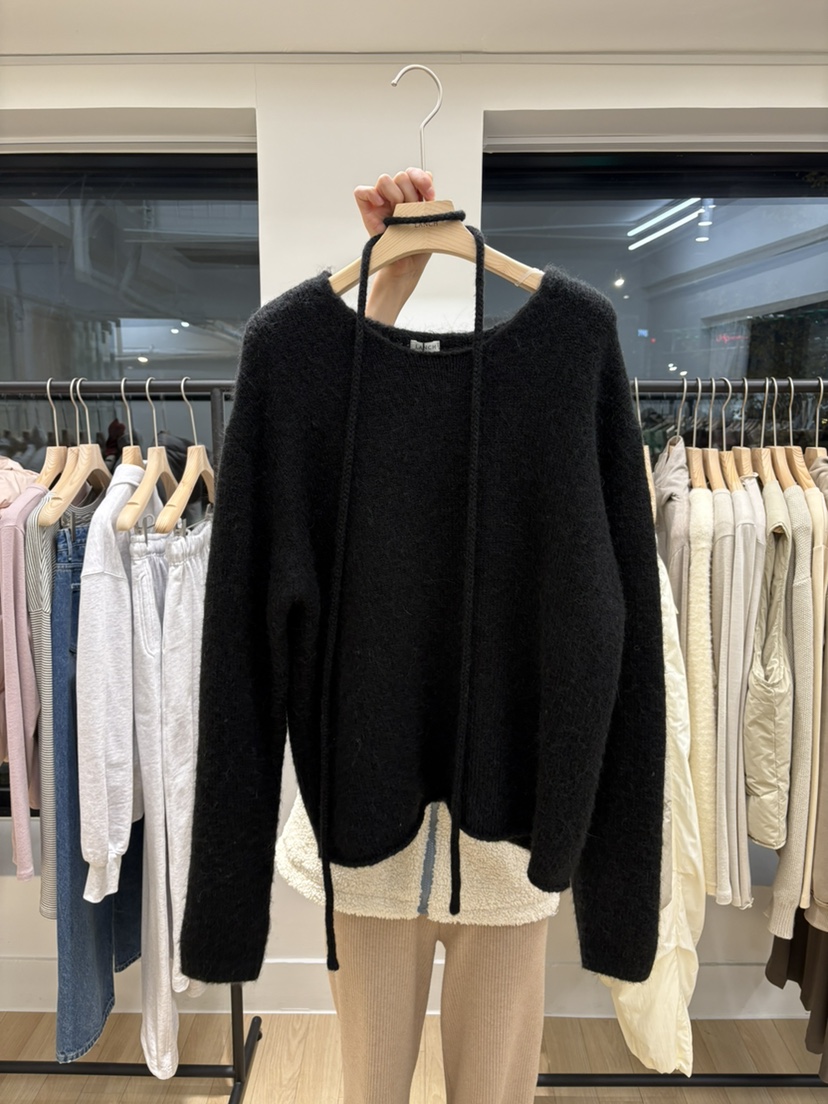 LANCH東大門㊣代購女裝新款真品時尚人氣25秋冬針織衫羊駝毛LANCH針織衫圖色3