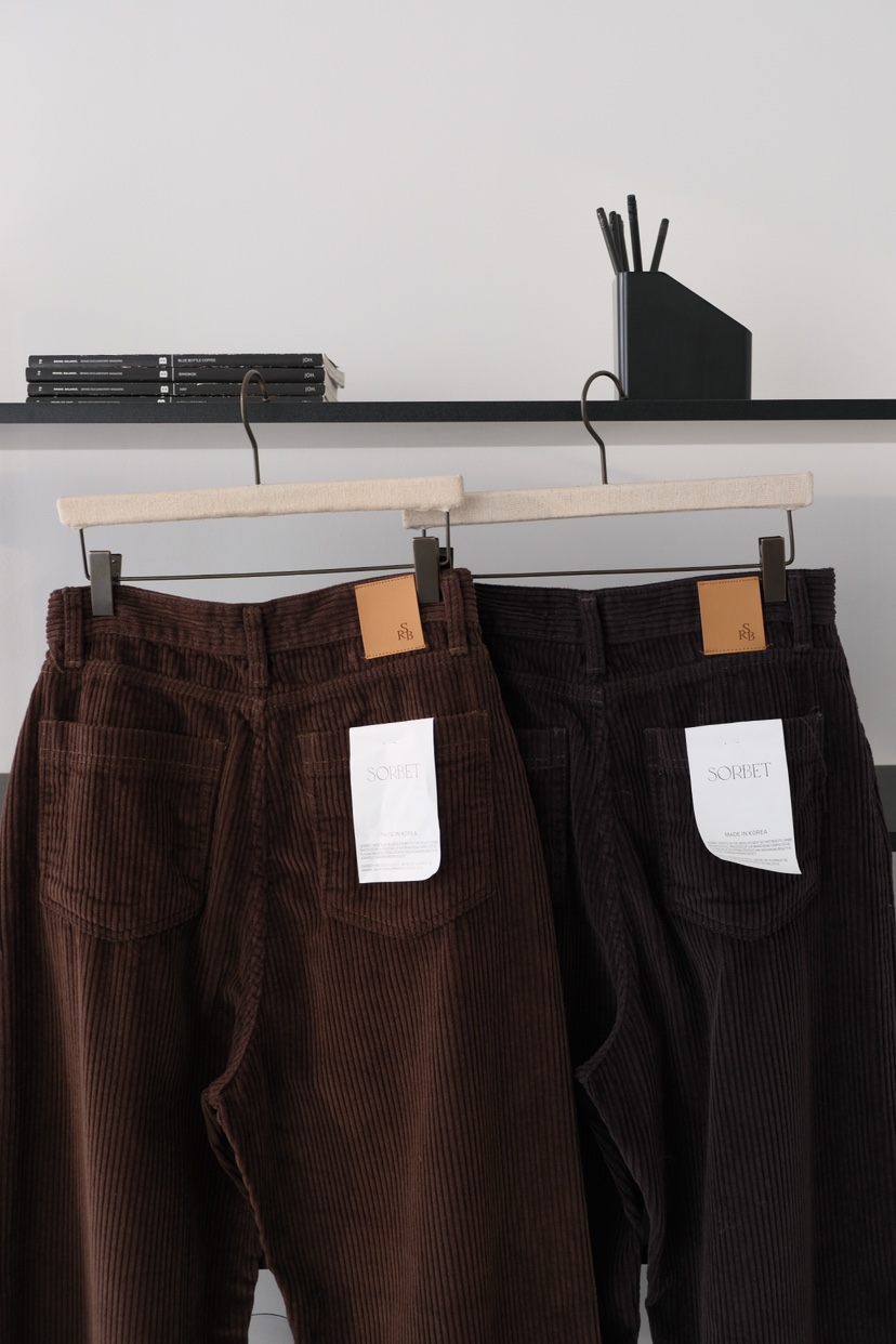 SORBET韓國代購㊣女裝新品職業時尚25秋冬人氣熱賣真品休閑褲SORBET/flat white休閑褲
