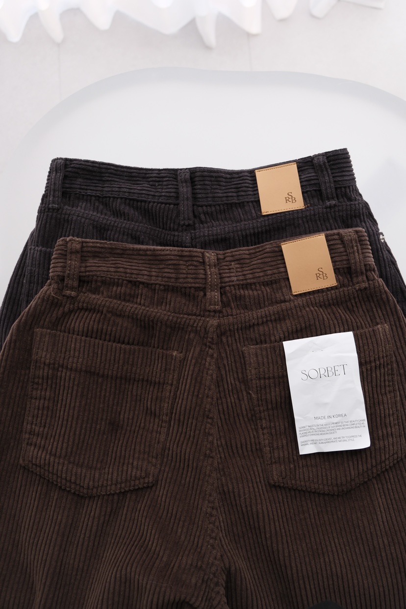 SORBET韓國代購㊣女裝新品職業時尚25秋冬人氣熱賣真品休閑褲SORBET/flat white休閑褲