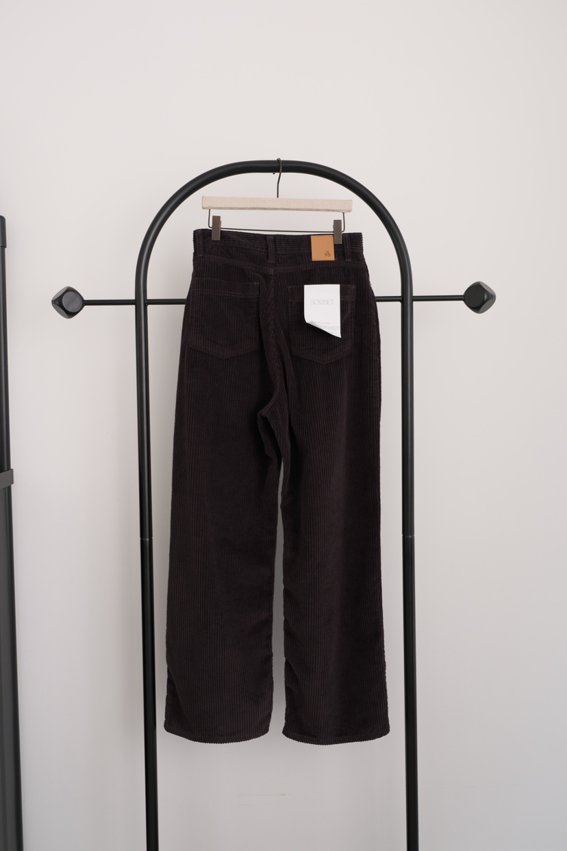 SORBET韓國代購㊣女裝新品職業時尚25秋冬人氣熱賣真品休閑褲SORBET/flat white休閑褲