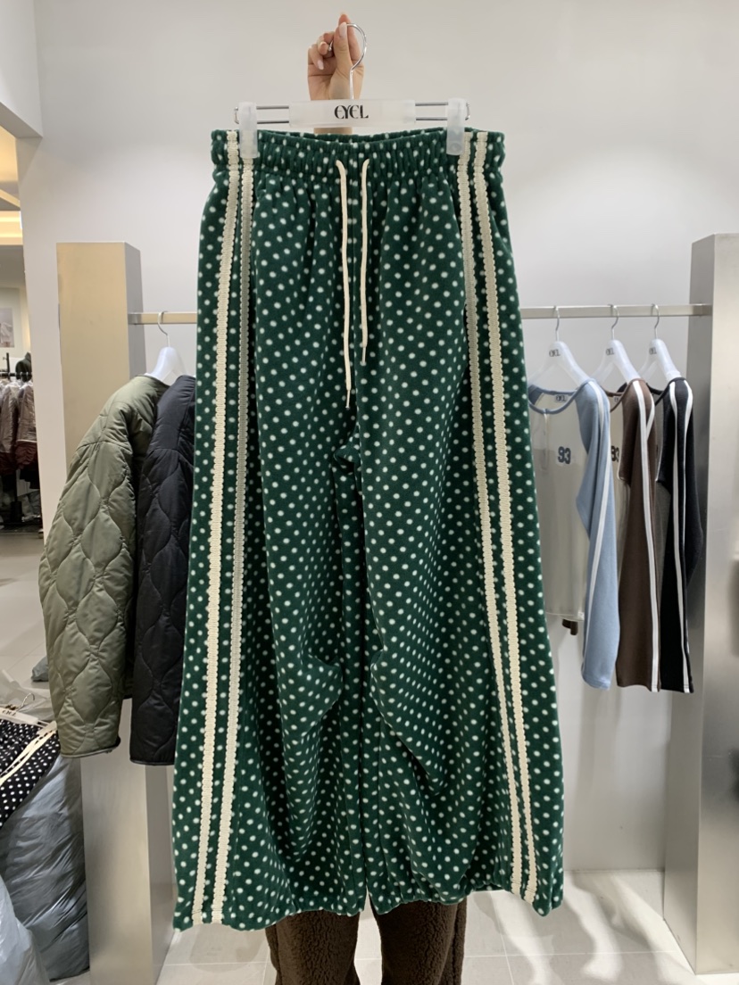 EYEL韓國代購㊣女士新品25秋冬職業休閑推薦時尚休閑褲抓絨EYEL休閑褲圖色2