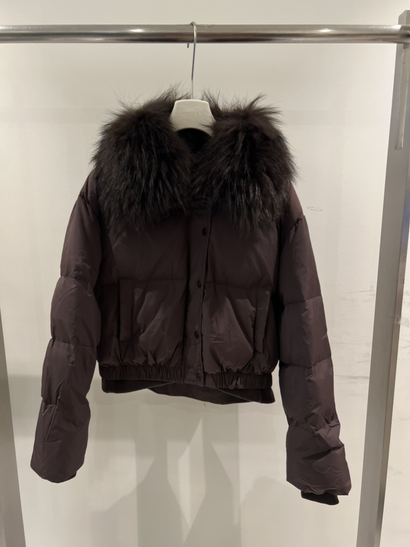 MENTOR韓國代購㊣女裝新款熱賣職業25秋冬真品短款羽絨服狐貍MENTOR短款羽絨服圖色3