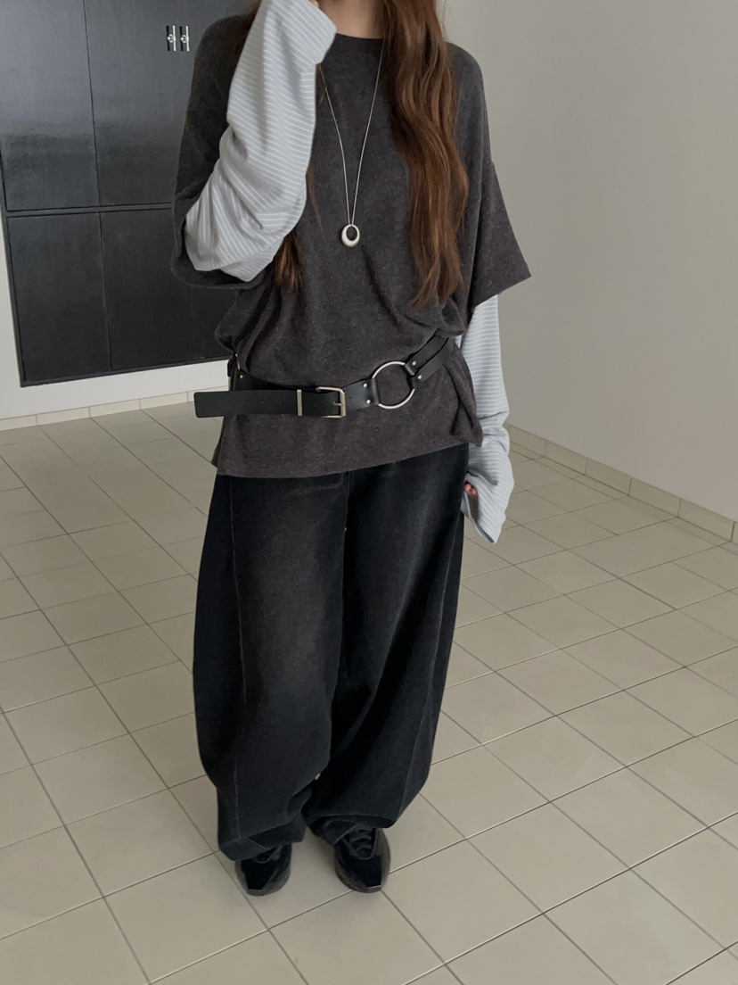 MADE-P東大門㊣直郵女士新品休閑推薦人氣熱賣職業長袖T恤MADE-P長袖T恤