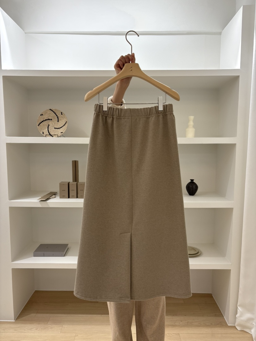 LANCH東大門㊣直郵女士新品時尚推薦25秋冬職業人氣長裙條紋LANCH長裙