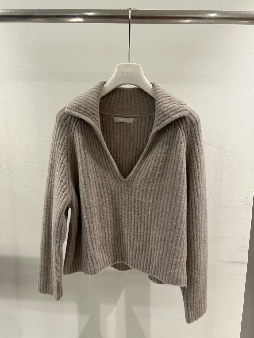 MENTOR東大門㊣實拍女士新品時尚職業25秋冬真品人氣針織衫MENTOR針織衫圖色1