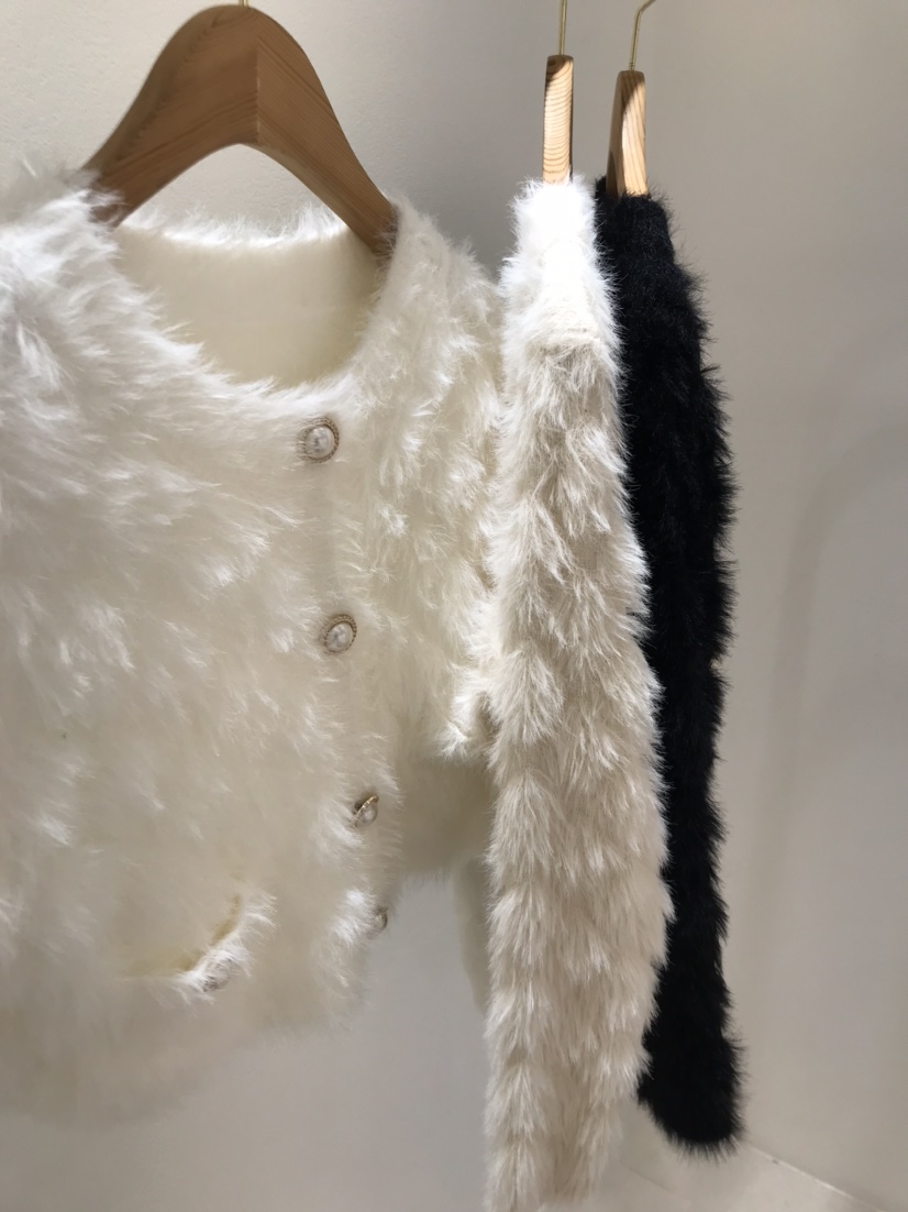 KC MARKET韓國代購㊣女裝新款時尚人氣職業針織衫短款開衫KC MARKET針織衫