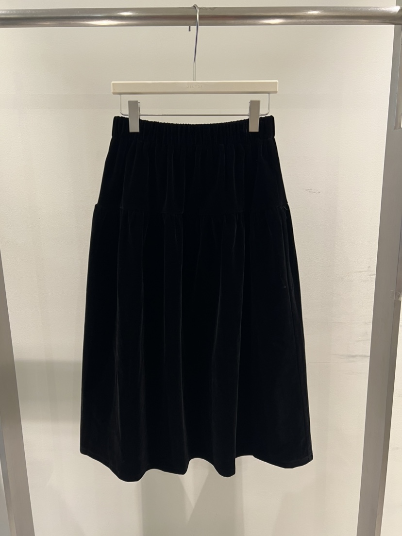 MENTOR東大門㊣直郵女裝新品職業推薦半身裙中短裙天鵝絨褶皺MENTOR半身裙/中短裙