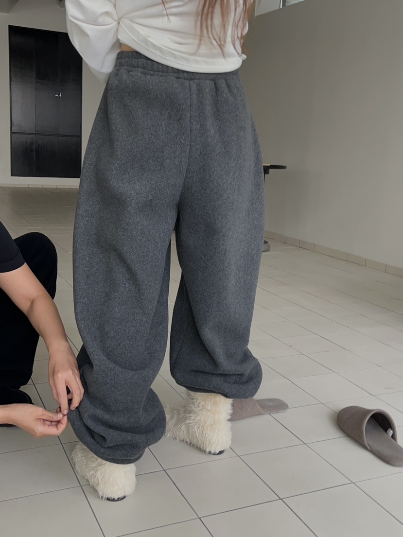 MADE-P東大門㊣實拍女士新款人氣時尚職業25秋冬休閑褲加絨羊毛MADE-P休閑褲