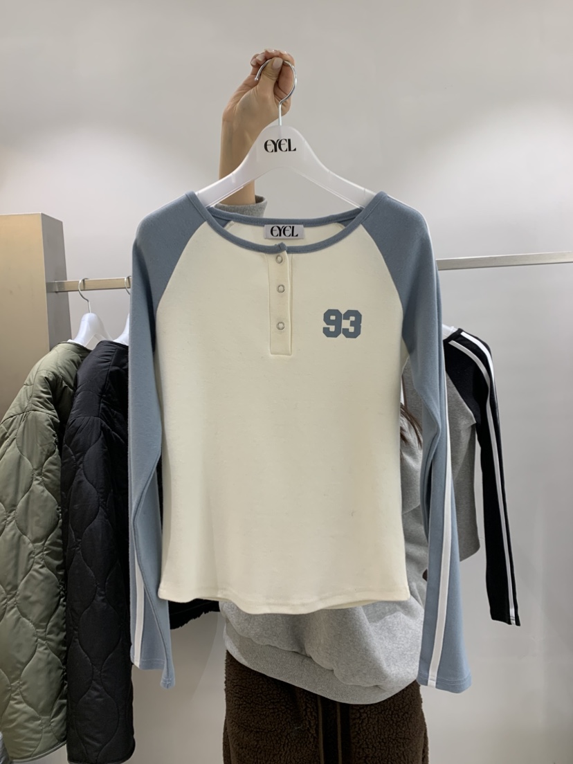 EYEL韓國直郵㊣女士新款25秋冬時尚熱賣推薦職業人氣長袖T恤EYEL長袖T恤圖色1