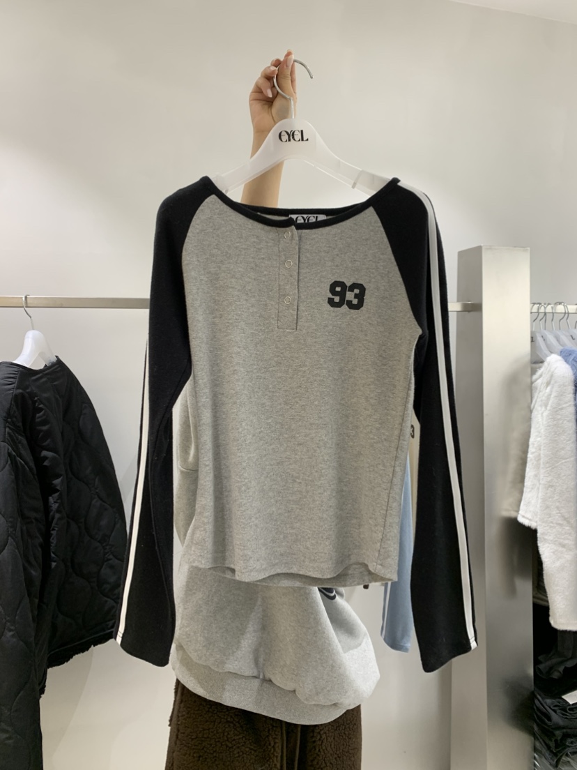 EYEL韓國直郵㊣女士新款25秋冬時尚熱賣推薦職業人氣長袖T恤EYEL長袖T恤圖色3