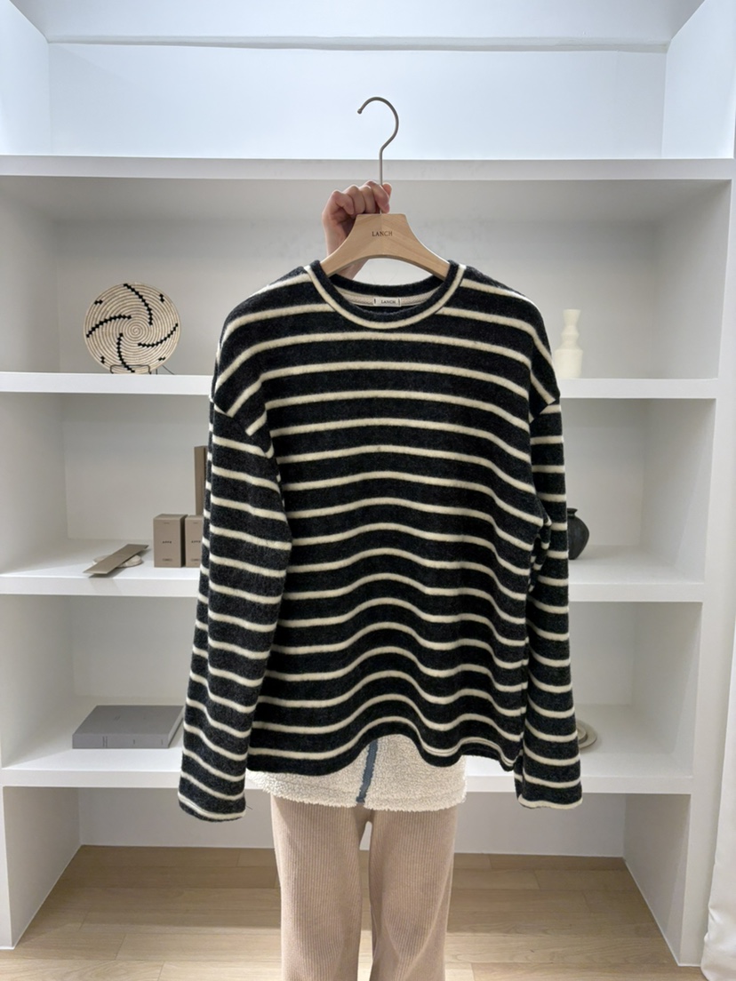 LANCH韓國代購㊣女裝新品時尚人氣真品熱賣職業25秋冬長袖T恤LANCH長袖T恤圖色2