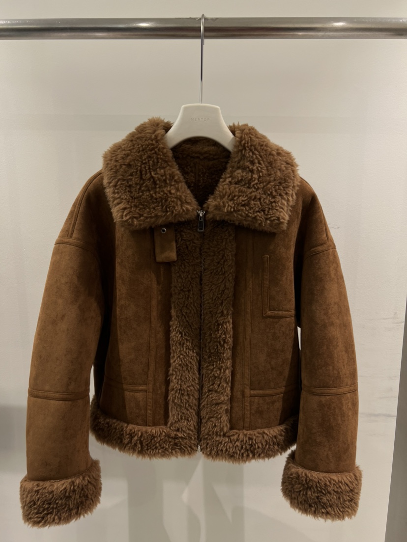 MENTOR韓國直郵㊣女士新款推薦時尚職業人氣25秋冬短款大衣MENTOR短款大衣圖色1