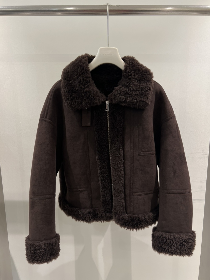 MENTOR韓國直郵㊣女士新款推薦時尚職業人氣25秋冬短款大衣MENTOR短款大衣圖色2