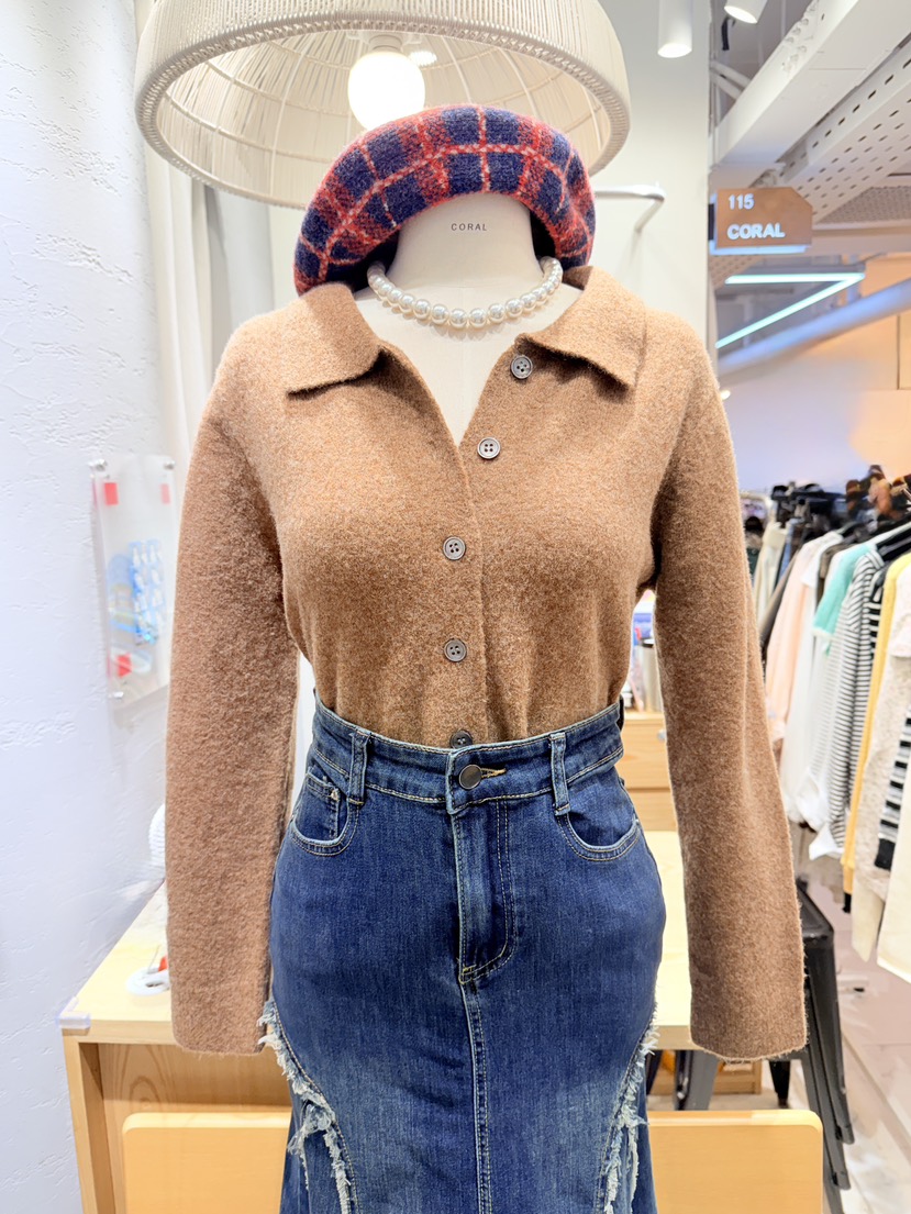 CORAL韓國代購㊣女士新款熱賣時尚真品推薦職業25秋冬針織衫CORAL針織衫