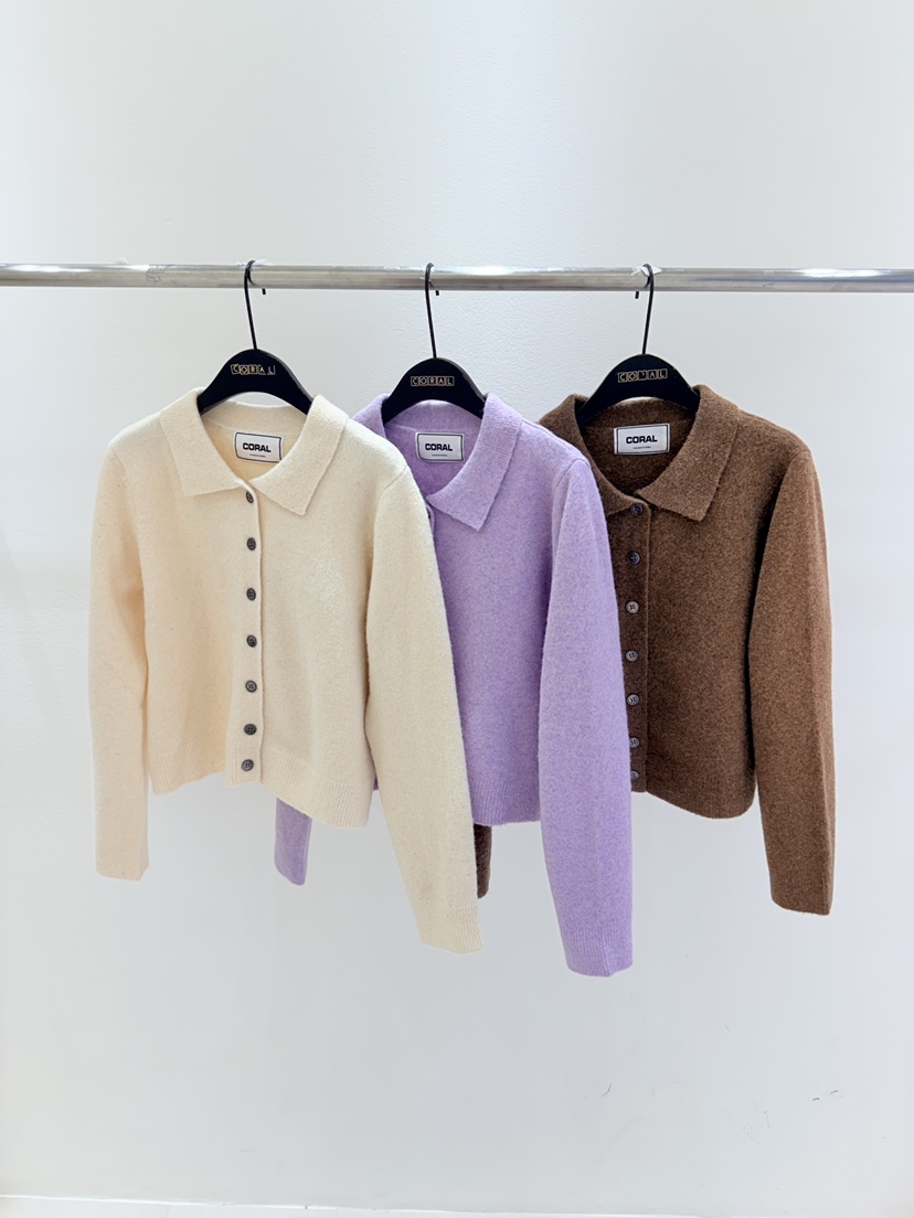 CORAL韓國代購㊣女士新款熱賣時尚真品推薦職業25秋冬針織衫CORAL針織衫