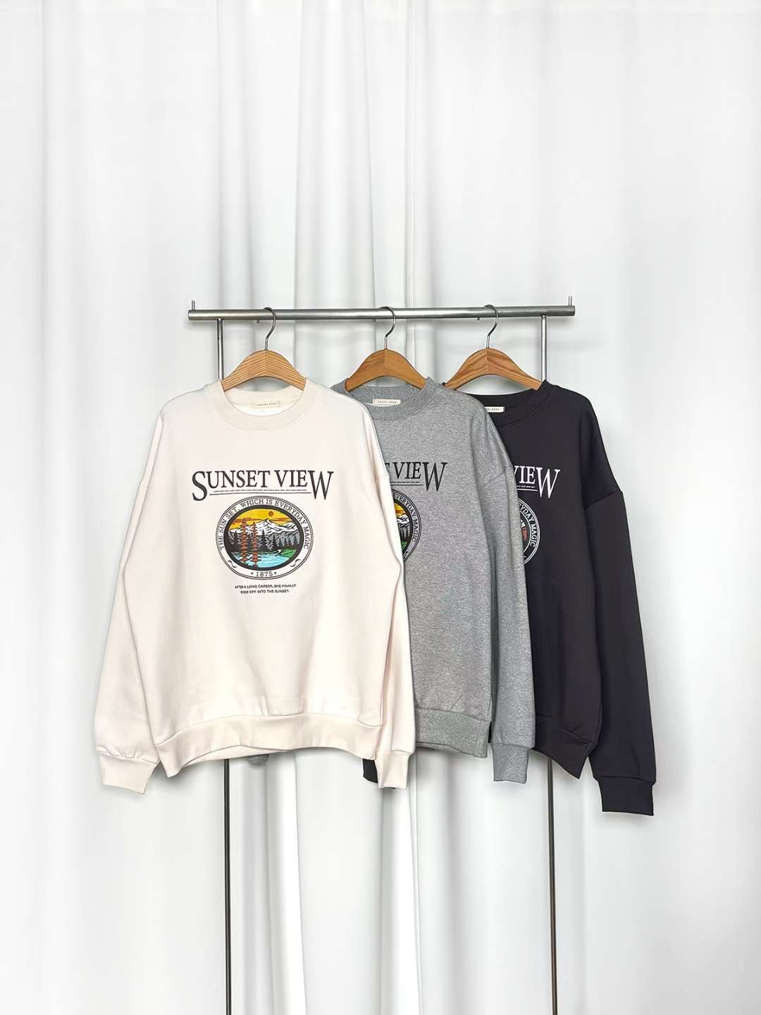 PASTELDEER韓國代購㊣女士新品熱賣推薦真品25秋冬時尚衛衣PASTELDEER衛衣圖色3左三色