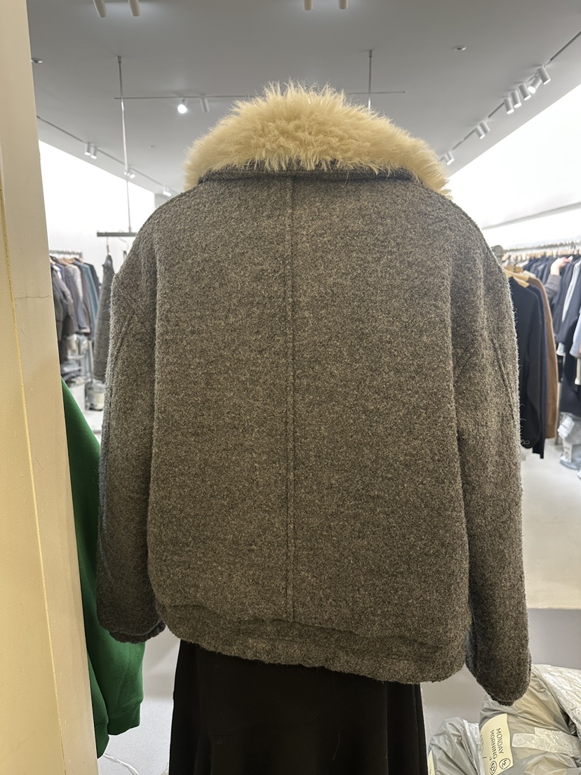 MONDAYMORING東大門㊣直郵女裝新品真品25秋冬時尚夾克羊毛MONDAYMORING夾克