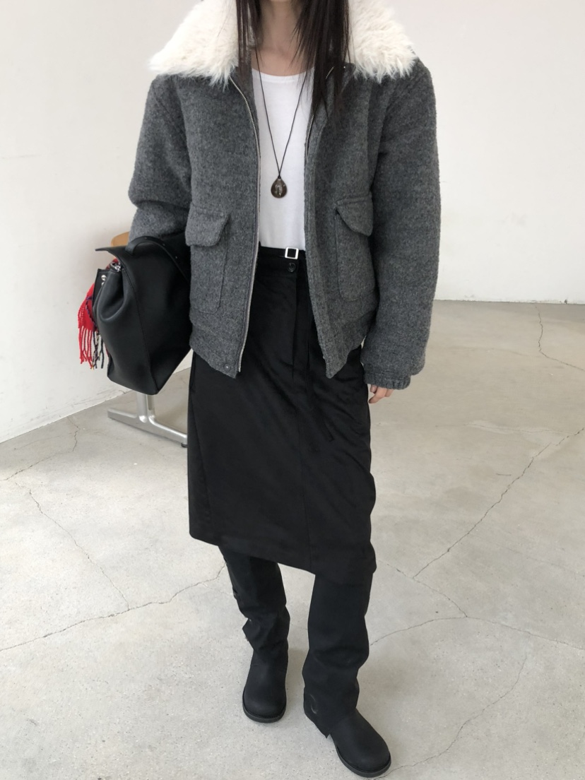 MONDAYMORING東大門㊣直郵女裝新品真品25秋冬時尚夾克羊毛MONDAYMORING夾克