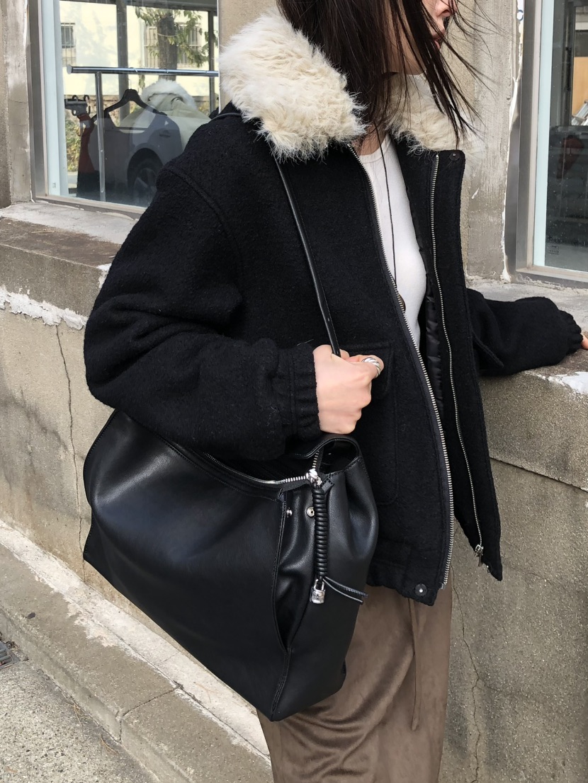 MONDAYMORING東大門㊣直郵女裝新品真品25秋冬時尚夾克羊毛MONDAYMORING夾克