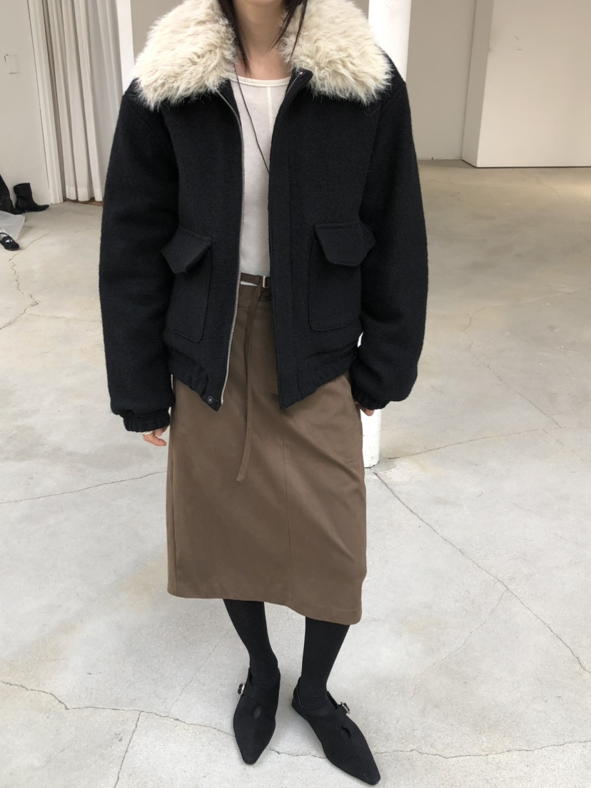 MONDAYMORING東大門㊣直郵女裝新品真品25秋冬時尚夾克羊毛MONDAYMORING夾克