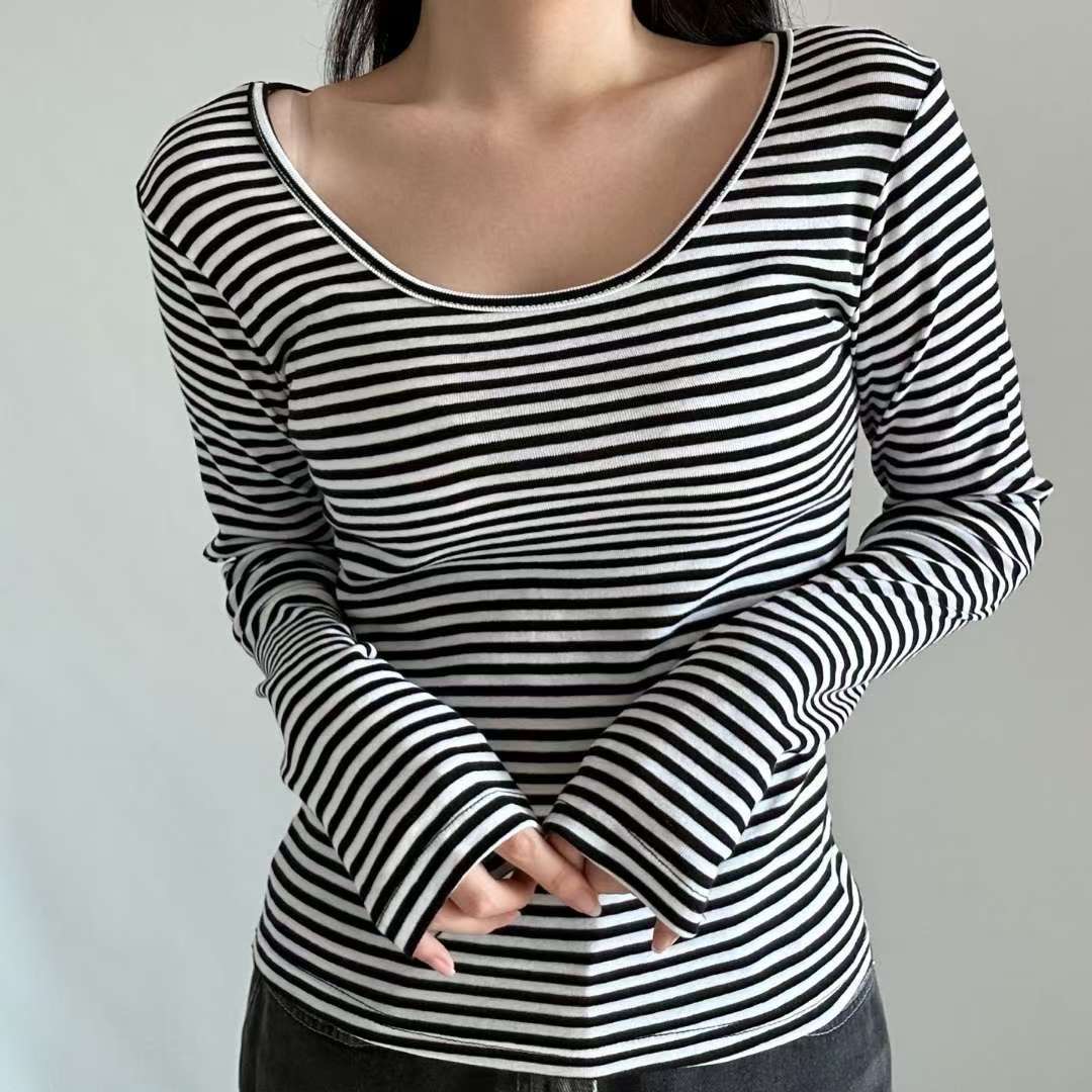 PASTELDEER韓國代購㊣女裝新款休閑熱賣人氣時尚25秋冬長袖T恤PASTELDEER長袖T恤