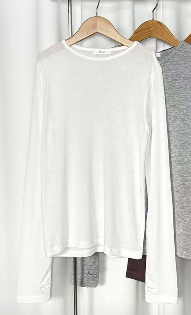 PASTELDEER韓國代購㊣女裝新款休閑職業推薦真品長袖T恤保暖PASTELDEER長袖T恤圖色1