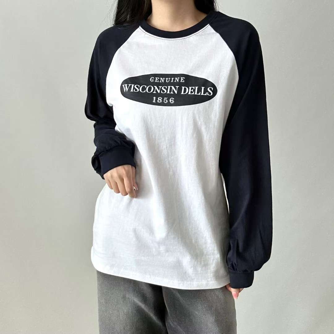 PASTELDEER東大門㊣直郵女裝新品真品休閑25秋冬人氣長袖T恤PASTELDEER長袖T恤圖色2