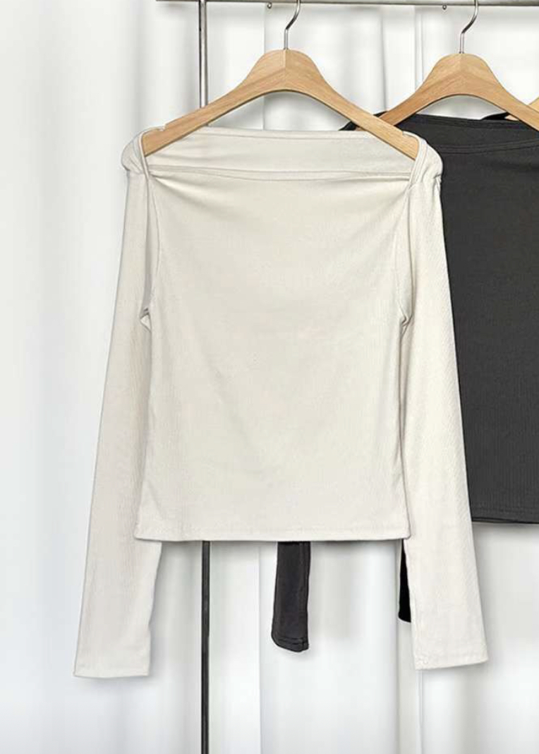 PASTELDEER韓國代購㊣女裝新款職業真品25秋冬推薦長袖T恤短款PASTELDEER長袖T恤圖色1