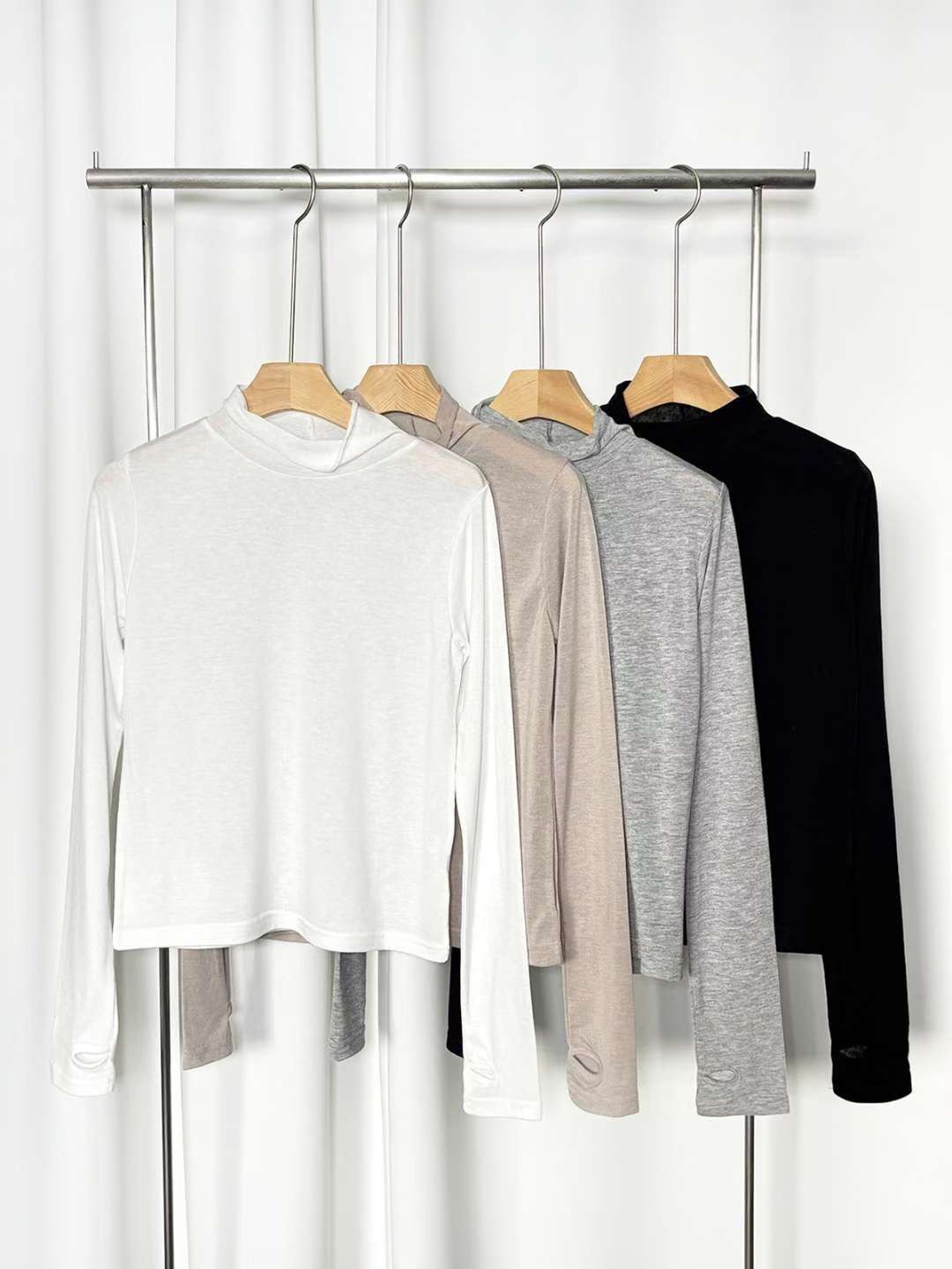 PASTELDEER東大門㊣直郵女裝新品人氣真品25秋冬長袖T恤保暖PASTELDEER長袖T恤圖色4左四色