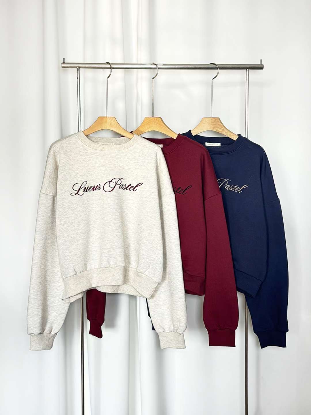 PASTELDEER東大門㊣實拍女士新款職業推薦休閑真品熱賣衛衣PASTELDEER衛衣圖色3左三色