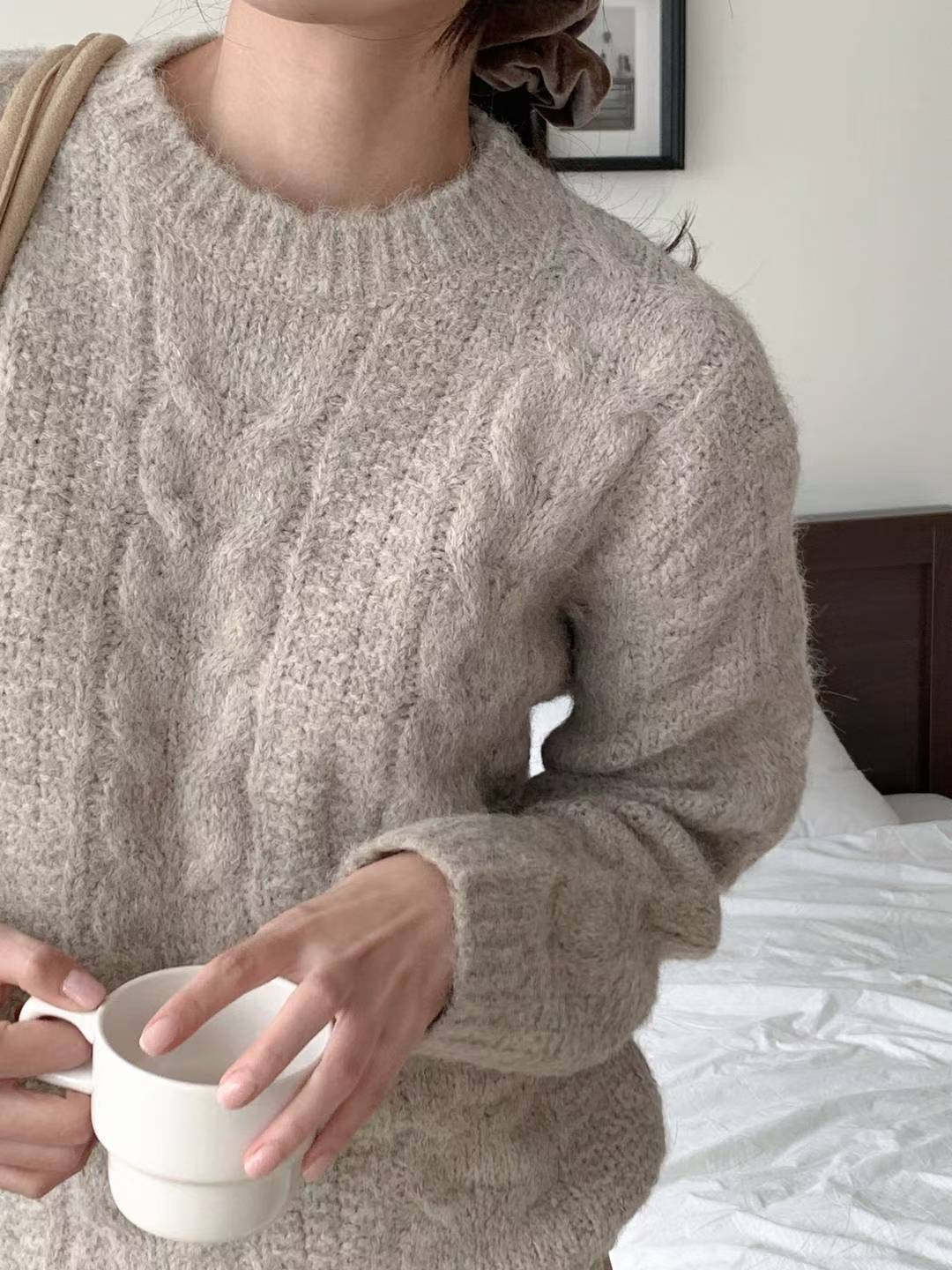 MU 뮤-T東大門㊣實拍女裝新款職業人氣25秋冬熱賣毛衣羊毛MU 뮤-T毛衣