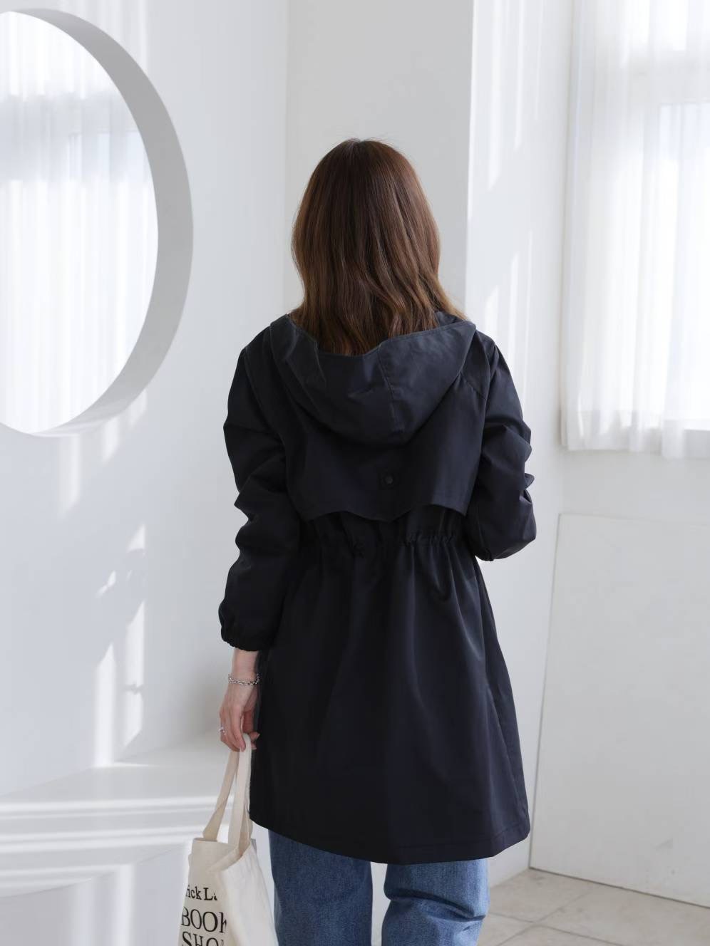 MU 뮤-T韓國直郵㊣女士新品推薦時尚職業25秋冬熱賣長款風衣MU 뮤-T長款風衣