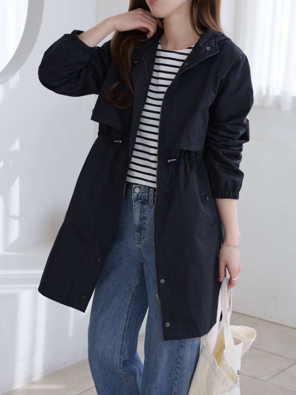 MU 뮤-T韓國直郵㊣女士新品推薦時尚職業25秋冬熱賣長款風衣MU 뮤-T長款風衣圖色2