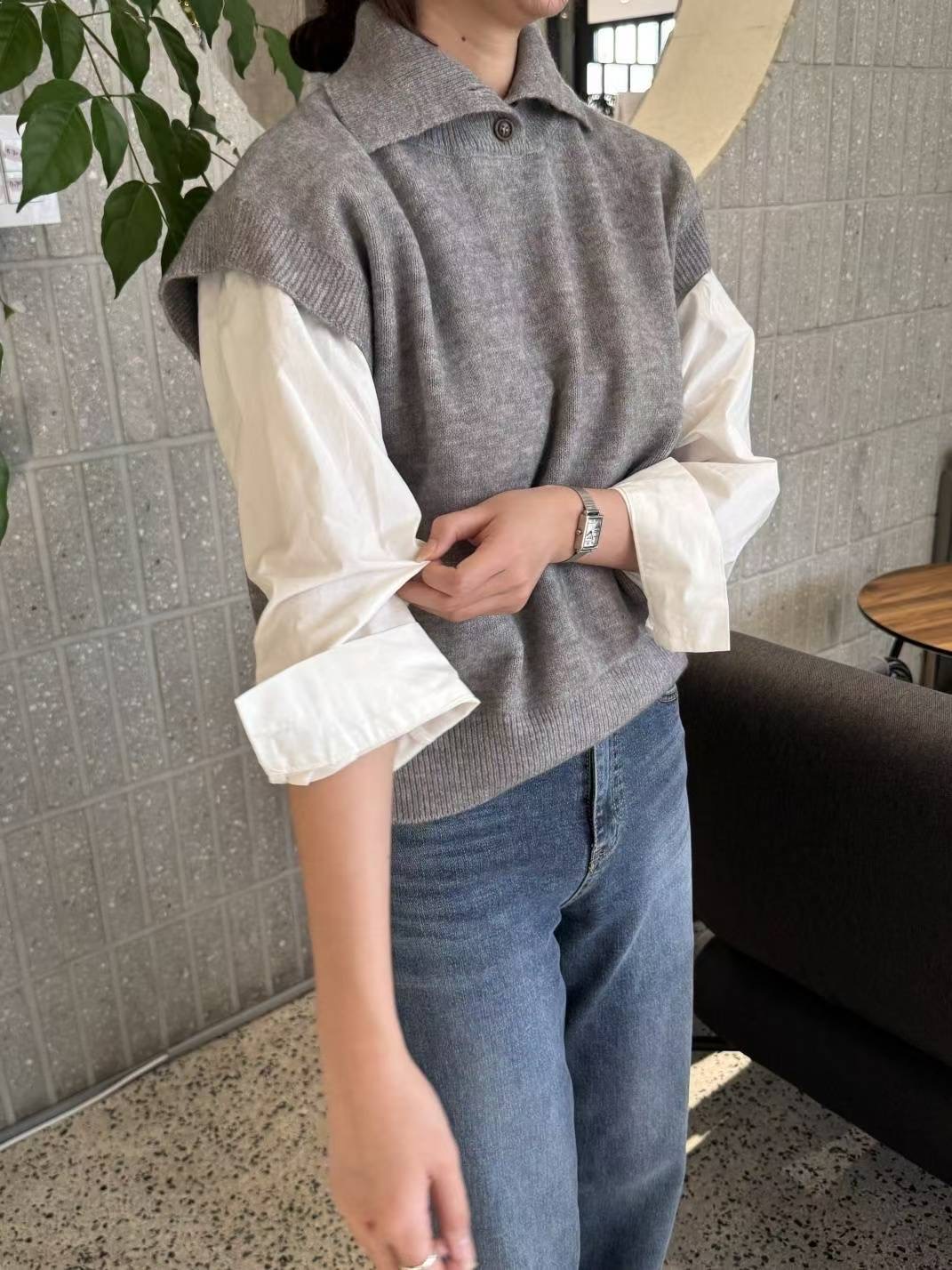 MU 뮤-T東大門㊣代購女裝新品人氣熱賣休閑吊帶背心不含內搭MU 뮤-T吊帶/背心