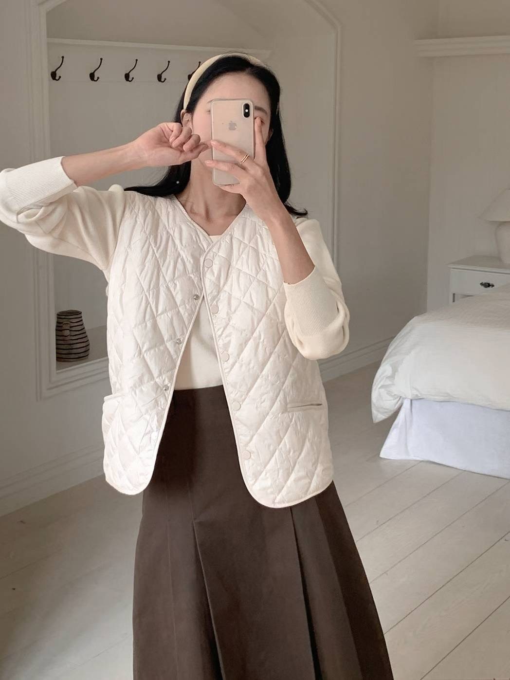 MU 뮤-T東大門㊣代購女士新品熱賣休閑時尚馬甲不含內搭羊毛MU 뮤-T馬甲