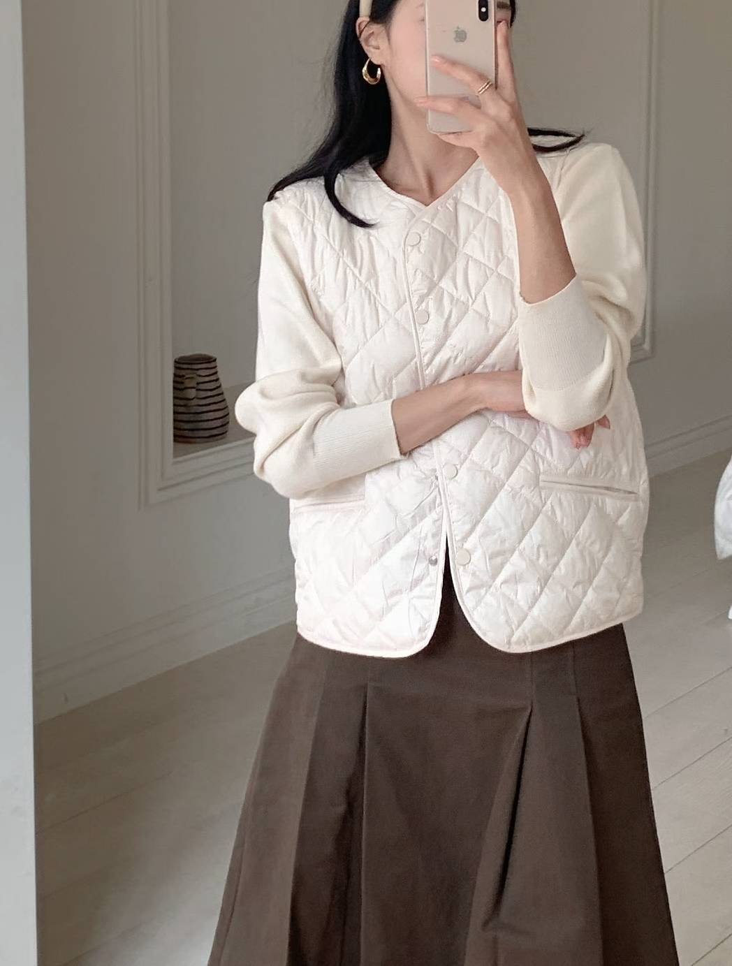 MU 뮤-T東大門㊣代購女士新品熱賣休閑時尚馬甲不含內搭羊毛MU 뮤-T馬甲圖色1