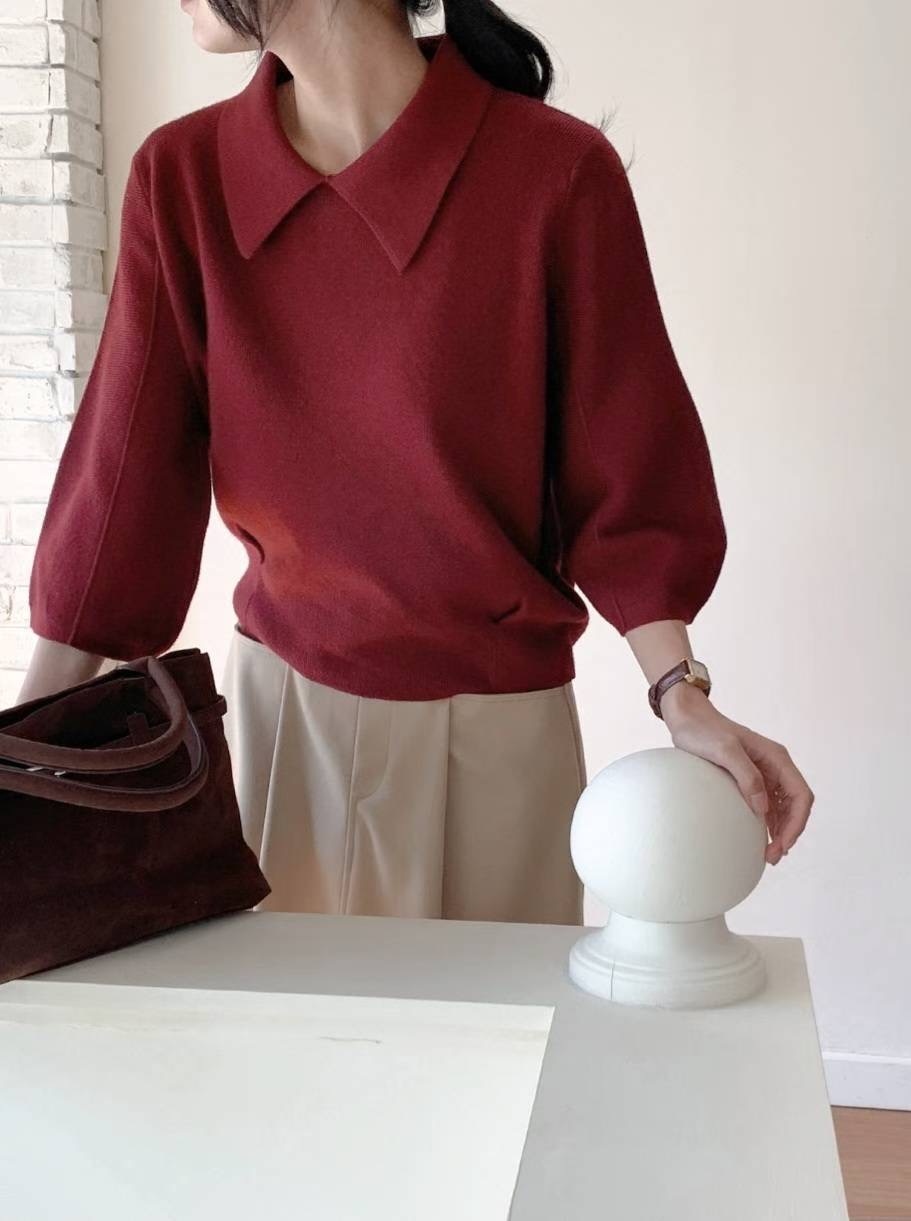 MU 뮤-T東大門㊣直郵女裝新款推薦時尚熱賣休閑人氣針織衫MU 뮤-T針織衫圖色1