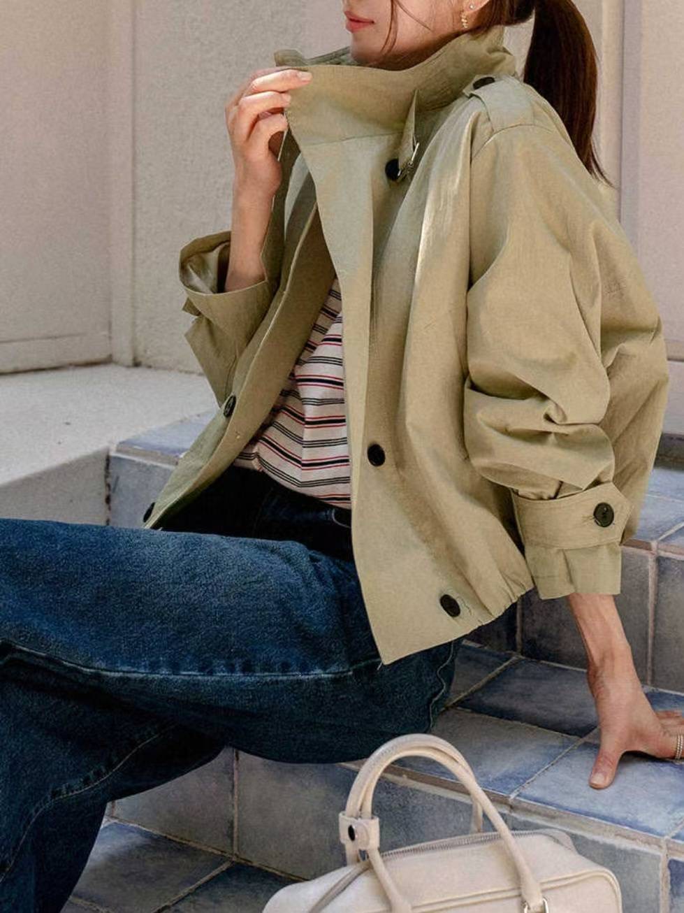 MU 뮤-T東大門㊣實拍女士新品職業人氣熱賣25秋冬休閑夾克MU 뮤-T夾克圖色2