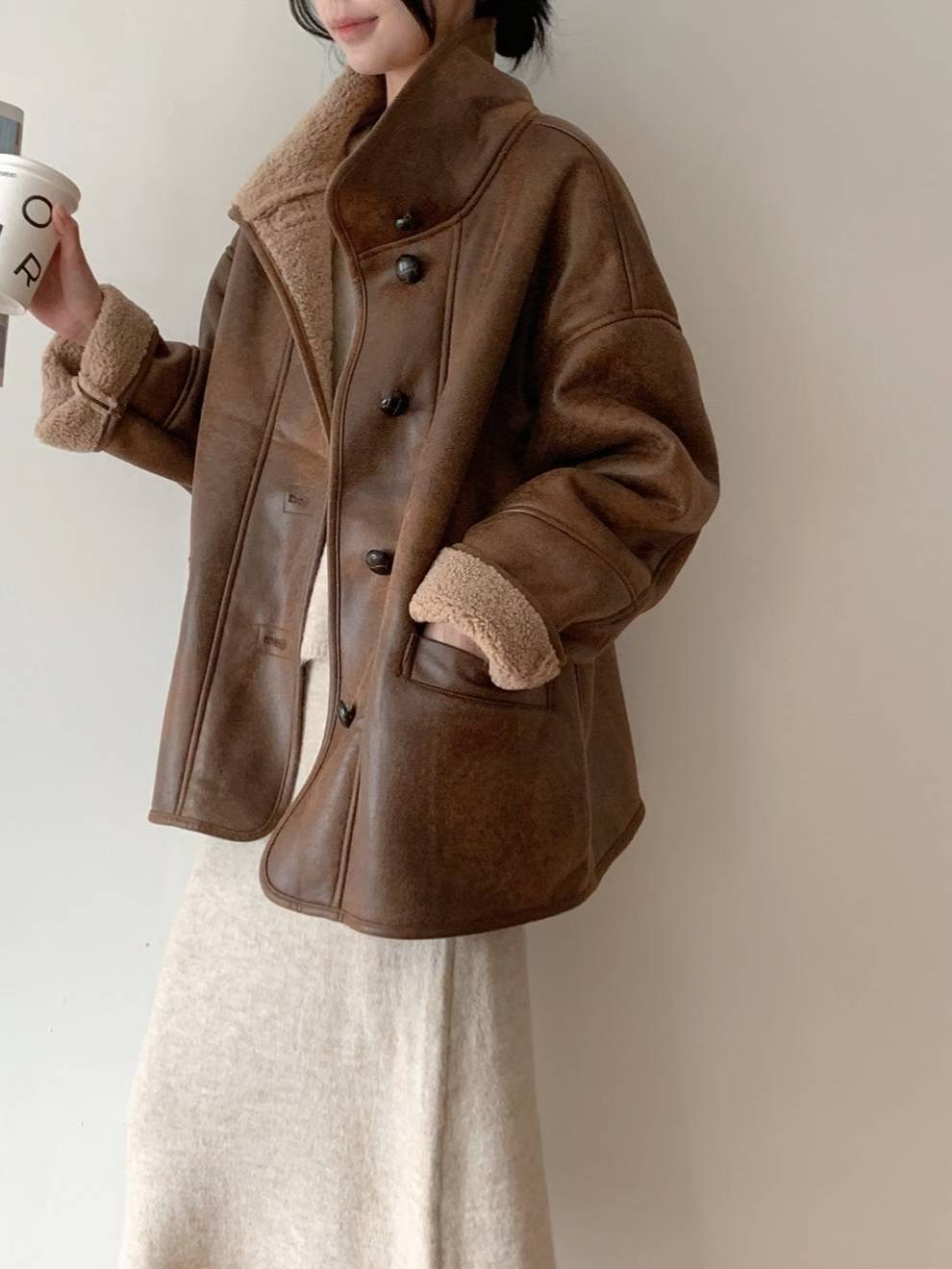 MU 뮤-T東大門㊣代購女裝新款熱賣25秋冬時尚職業真品夾克MU 뮤-T夾克圖色2