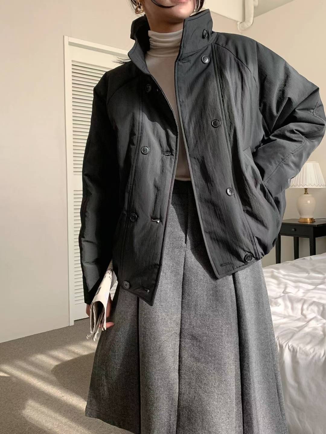 MU 뮤-T東大門㊣代購女士新品熱賣時尚推薦職業短款棉服毛皮MU 뮤-T短款棉服圖色1