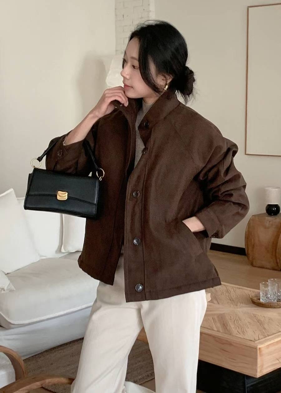 MU 뮤-T韓國代購㊣女士新款休閑熱賣時尚25秋冬推薦夾克麂皮MU 뮤-T夾克